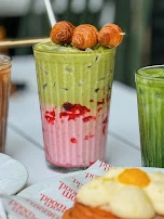 Strawberry Matcha Latte